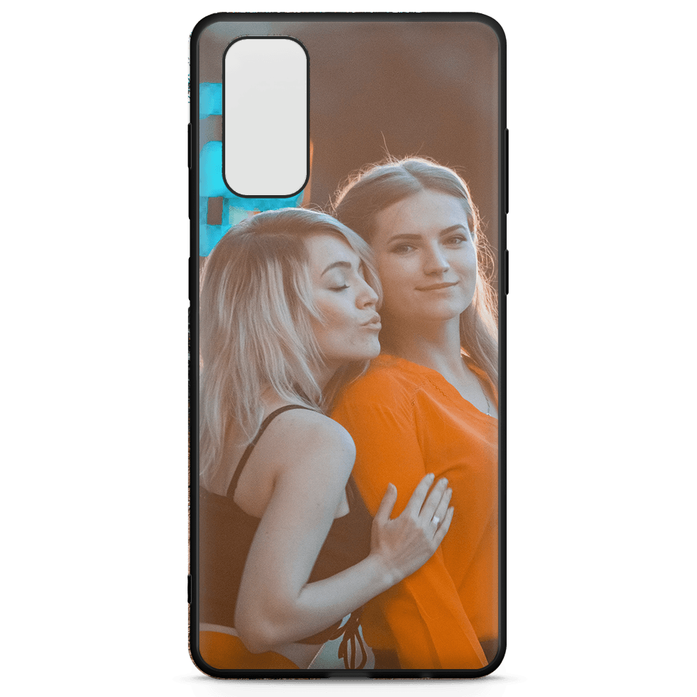 Samsung S20 Custom Case - Black Bumper